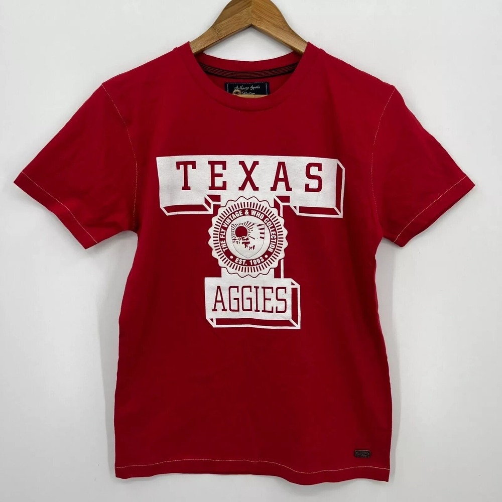 WHO Texas Aggies Red Graphic T-Shirt Mens Size M New NWT